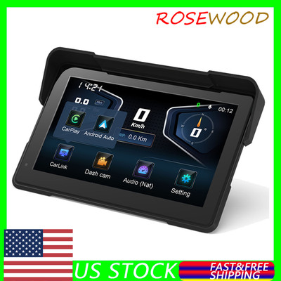 7'' Wireless CarPlay Touch Screen Motorcycles Navigator GPS with camera DVR&TPMS