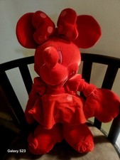 NEW DISNEY STORE MINNIE MOUSE SWEET CHERRY RED 16" PLUSH DOLL
