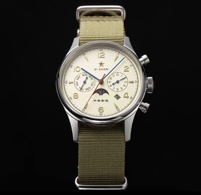 Aviation SEAGULL 1963 Exhibition Sapphire Chronograph Manual Mechanical Watch