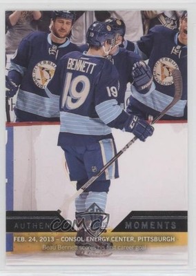 2013-14 SP Authentic Authentic Moments Beau Bennett #177 Rookie RC 0c3