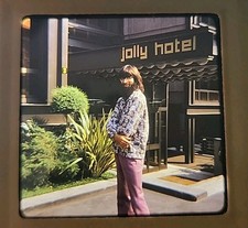 1972 Handsome Bearded Man 70s Vibe Honeymoon Hotel Kodachrome Transparency Slide