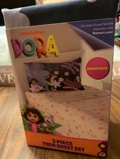 NEW   Dora the Explorer 3-piece Twin BED Sheet set Microfiber Sony