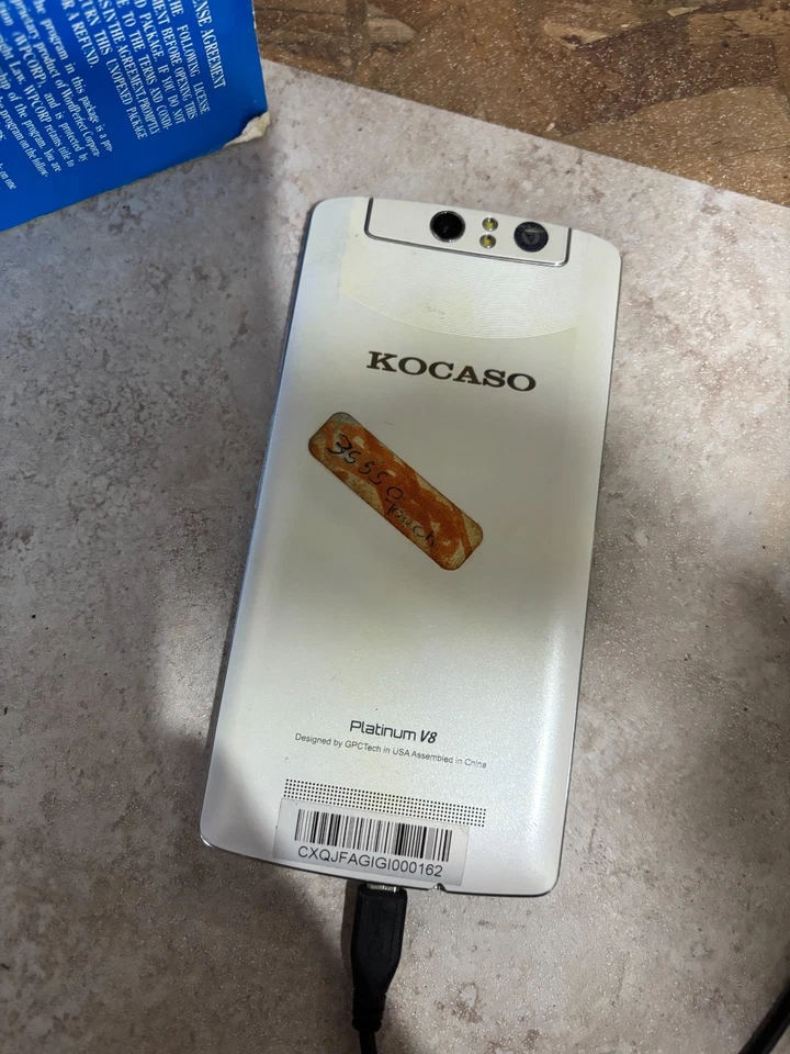 KOCASO PLATINUM v8 UNLOCKED PHONE - CRACKED AS-IS - POWERS - READ hva - Image 4 of 4