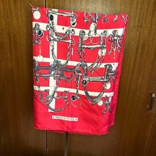 Herm s Vintage Silk Scarf Carre 90 Mors et Filets Horse Bit  Bridle Used