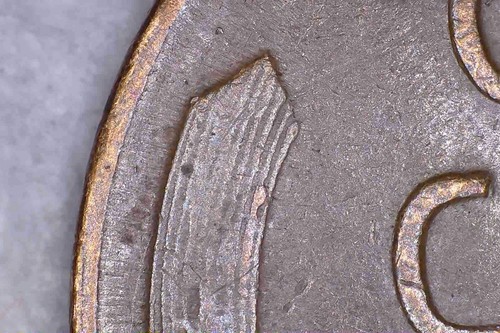 1952 Lincoln Wheat One Cent Penny Die Chip Error - Picture 1 of 6