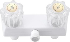 RV Shower Faucet - 4" Camper Faucet Valve, RV Valve Diverter Replacement with 2