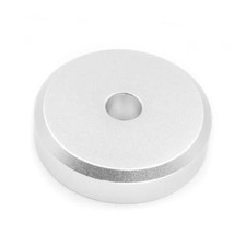 Silver 45 Record Adapter - High Grade Aluminum - 45 RPM Adapter