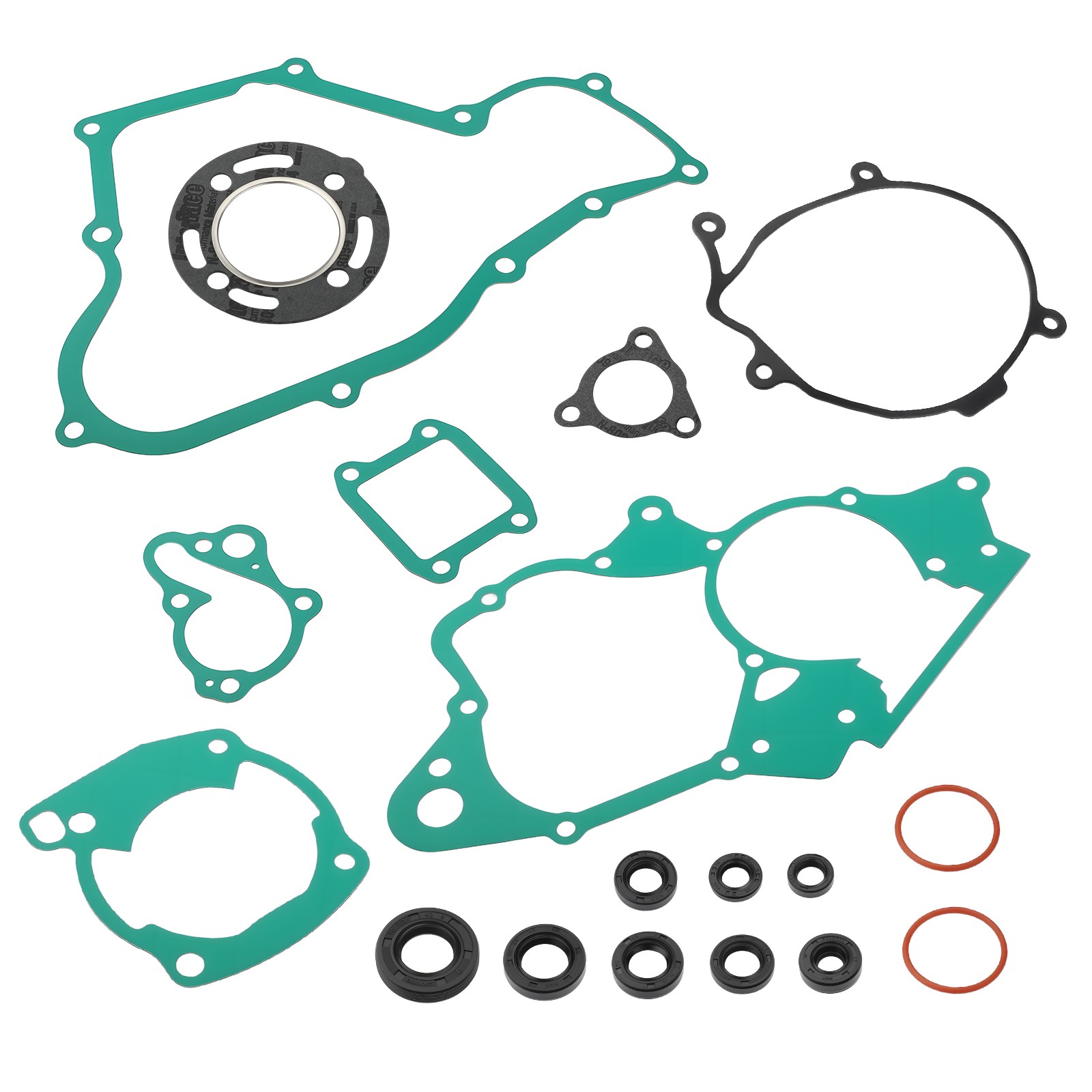 Complete Engine Top + Bottom End Gasket + Oil Seal Kit For Honda CR80R 1986-1991
