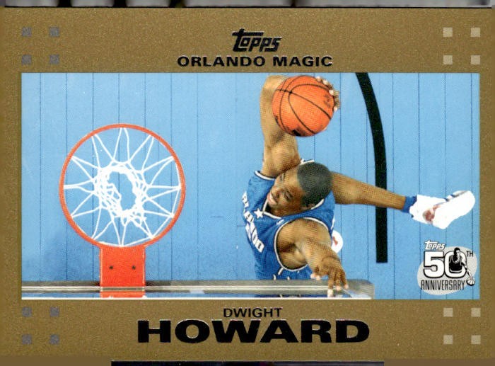 2007-08 Topps #14 Dwight Howard Gold #/2007