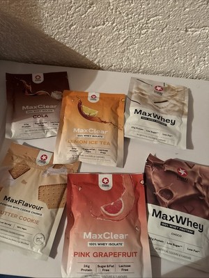 Maxi Nutrition Gym Whey Eiweiß Pulver IsoClear Whey Chunks Flavour Test Set