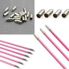 Archery Arrowhead Blunt Broadhead Practice Points 7MM Children Arrow Shaft Shoot