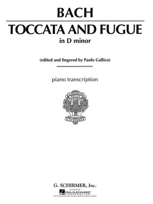 Toccata and Fugue in D Minor BWV565 Johann Sebastian Bach Book [Softcover] Piano