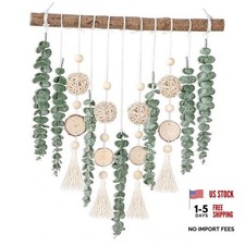 21    Eucalyptus Wall Hanging Decor Artificial Eucalyptus Plant Fake With Balls