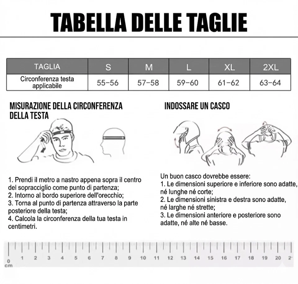 Casco Moto Integrale Apribile, Sportivo Look Carbonio, Doppia Visiera Parasole - Image 3 of 4