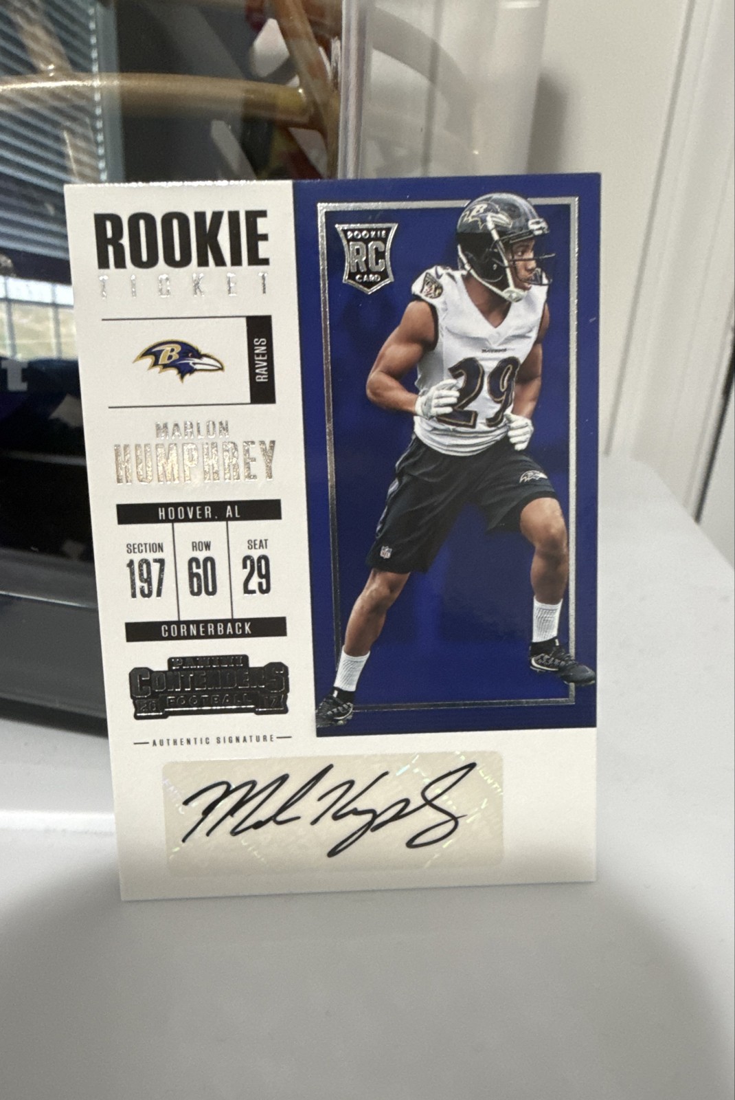 2017 Panini Contenders - Rookie Ticket Auto Marlon Humphrey #103 (AU, RC)