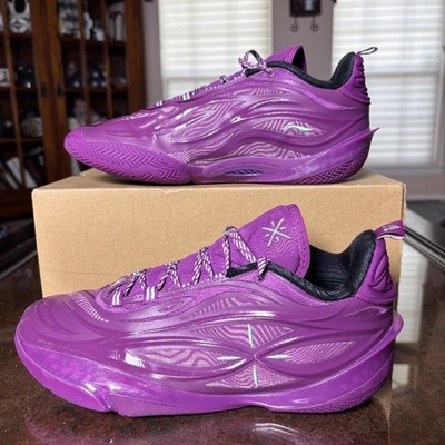 Li-Ning Way Of Wade 808 5 Ultra V2 Basketball Shoes Mens Size 8.5 Purple Sneaker