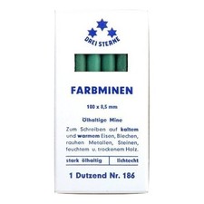 Drei Sterne Marking Lead Wax Crayons: 12 marking leads Green 