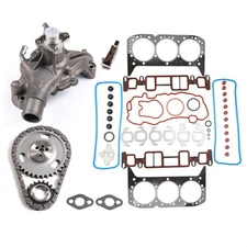 Head Gasket Set Timing Chain Kit Water Pump For 1996-1998 Chevrolet Express 1500