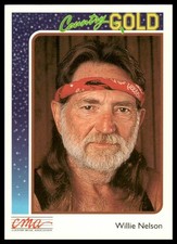 Willie Nelson 1992 Sterling Country Gold #34 Music Trading Card CMA