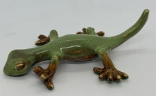 Golden Pond Collection Small Green Gecko Figurine 5 Inch