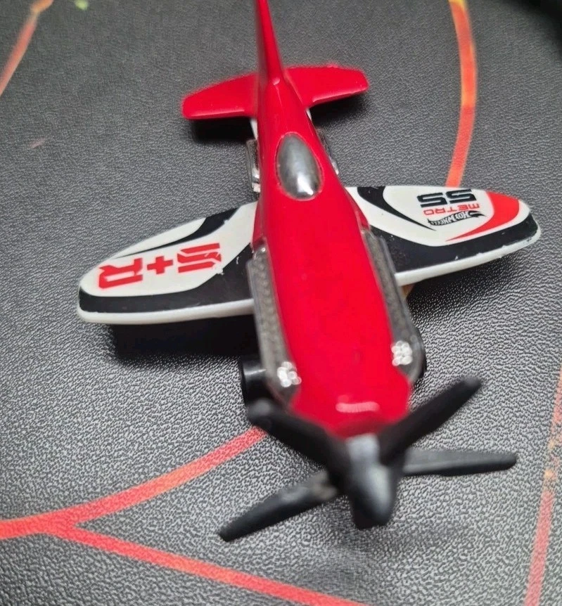 Hot Wheels Metro SS S+R Propeller Plane Die Cast Airplane Diecast 2004 - Image 3 of 4
