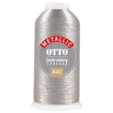3 Pack Of OTTO Embroidery Metallic Thread #40 1,100 yd. Cone - 157-110