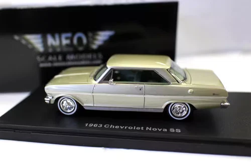 1/43 Resin car model Chevrolet Nova SS 1963 khaki - Picture 9 of 11