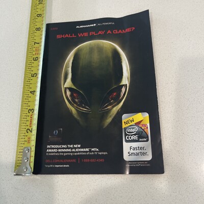 Alienware All Powerful Shall we Play A Game Intel Core Booklet Unopened