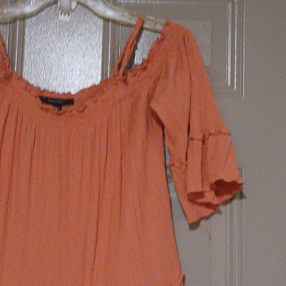 Forever 21 Dress Womens  Size L 3/4 Sleeve Shift Short  - Image 2 of 4