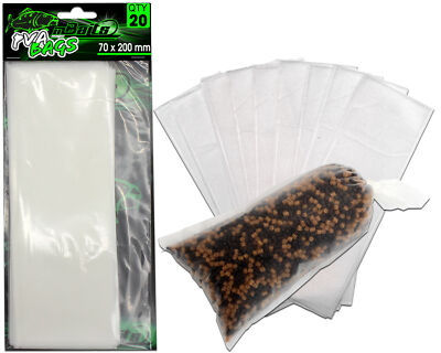Magic Baits PVA Bags 70x200mm PVA Beutel  PVA Tüten PVA Mesh PVA Netz Wasserl...