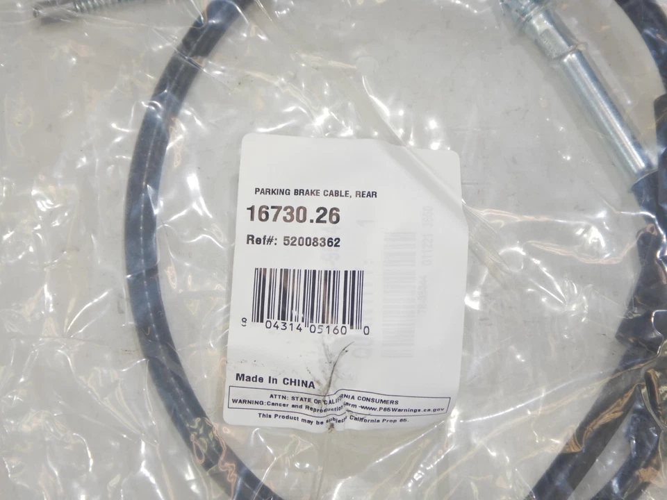 Nuevo cable de freno de estacionamiento trasero 43 1/8 pulgadas 16730,26 OMIX Jeep Wrangler TJ 97-06 Foto 2 de 4