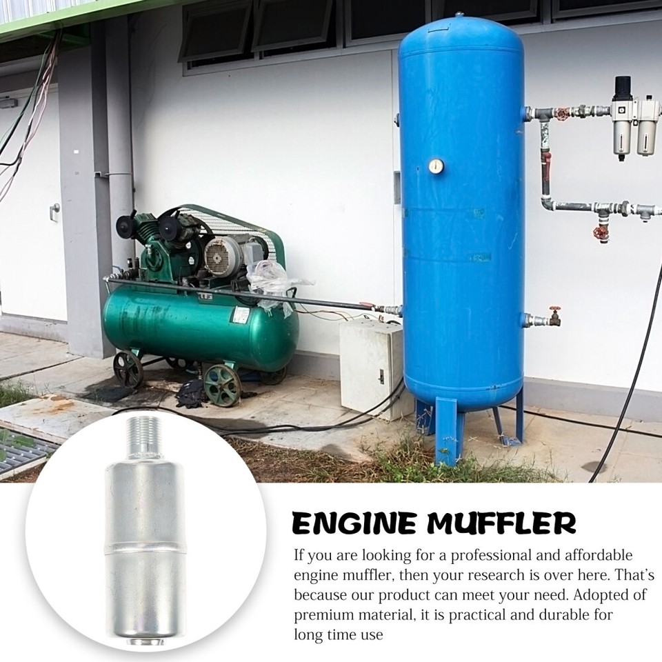 Galvanized Iron Exhaust Muffler Lawn Mower Engine Muffler Small Engine