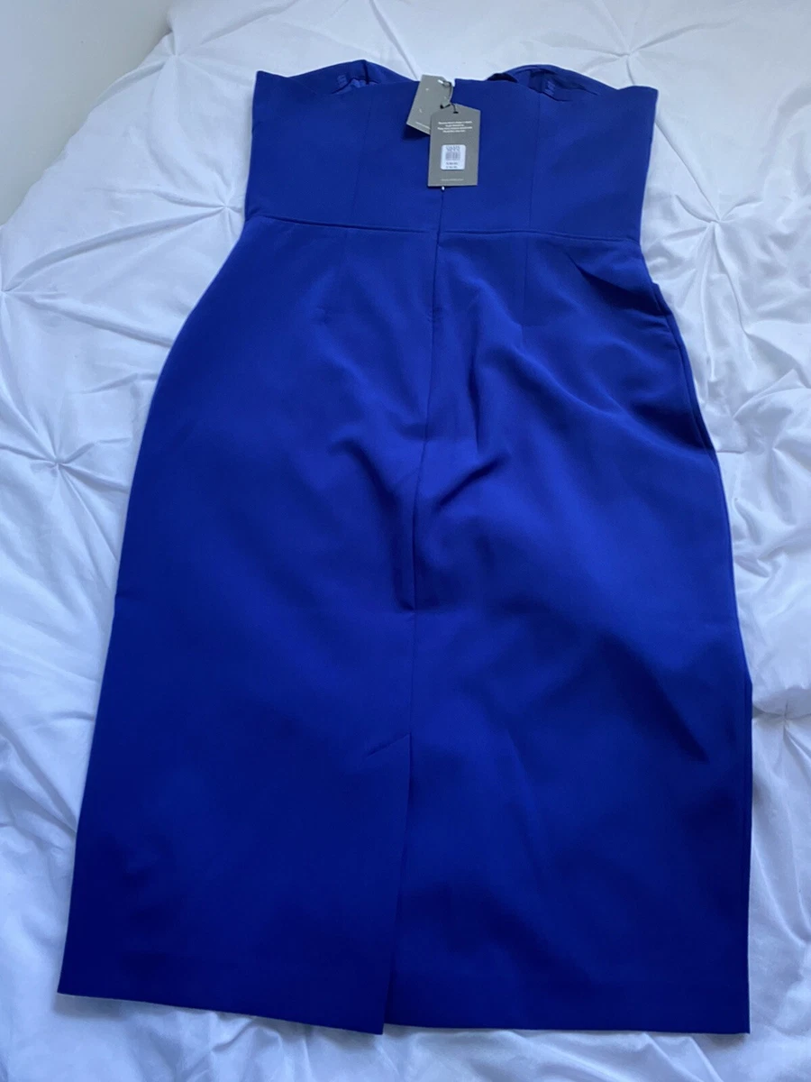 Royal blue colour one piece clearance dress