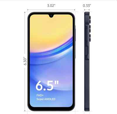 Spectrum Only ⭐ Samsung Galaxy A15 5G SM-A156U 128GB Blue Black