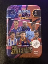 2021 Topps Match Attack Extra Super Skills Soccer Stars in Sealed Tin 60 Cards