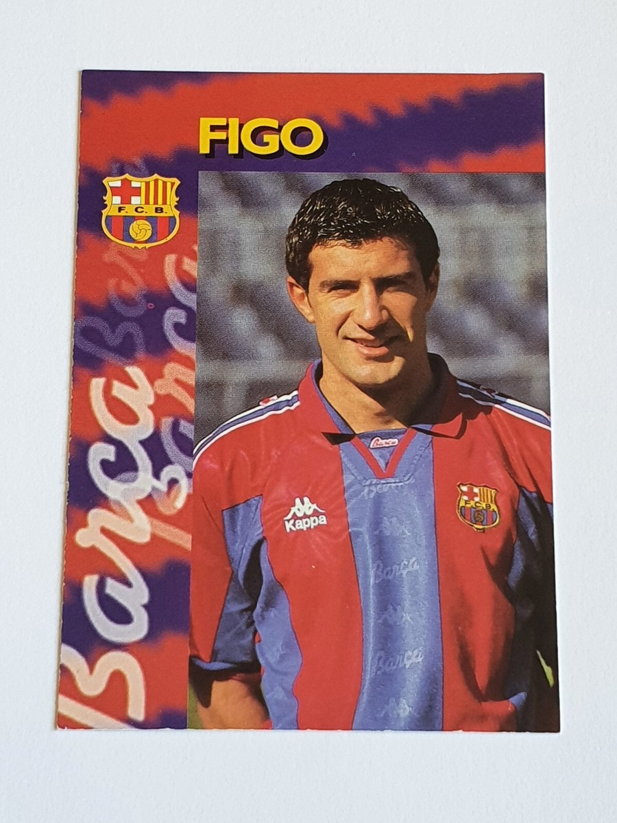 1996-97 Luis Figo 2nd Year FC Barcelona #18 Panini Barca Very Rare