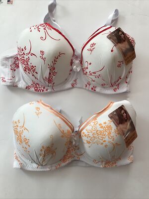 Juniors t-shirt Bras 36B 34C 2 Pack Underwire Removable Straps Convertible Nwt