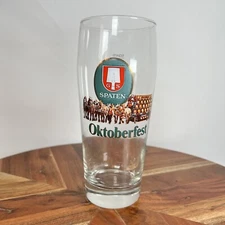 Spaten Oktoberfest Munich 0.5 L German Horse Drawn Carriage Kegs Pint Beer Glass