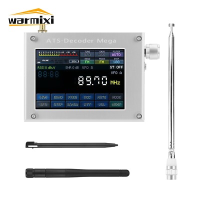 HAMGEEK ATS-Decoder Mega AM FM SYNC SSB CW DIGI Receiver w/ 4'' Color Screen