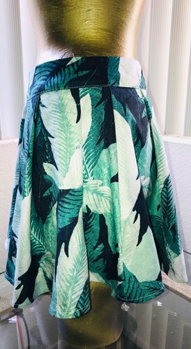Pantalones Cortos ANGL Tropical HOJA DE PALMA Estampado Resort Cruise MINI SKORT Talla Pequeña - Imagen 2 de 8