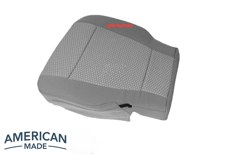 Cubierta de asiento de tela gris para parte inferior del conductor Ford F250 F350 XLT 2017 18 19 20 21 Foto 3 de 4