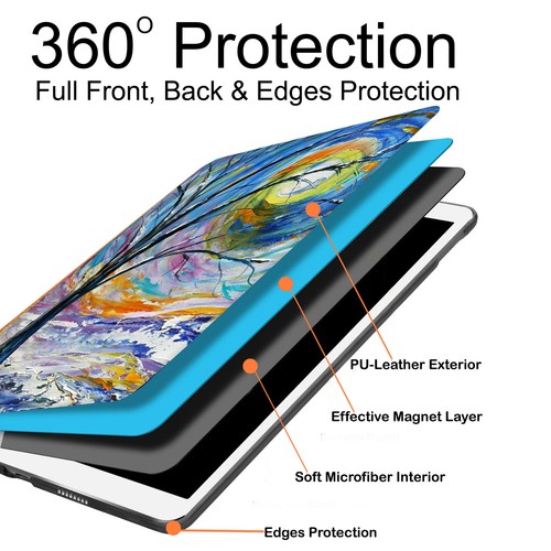 iPad Air 3 PRO 10.5" Case A2152 A1701 A2123 A1709 Slim Protective Cover Blossom - Picture 69 of 183