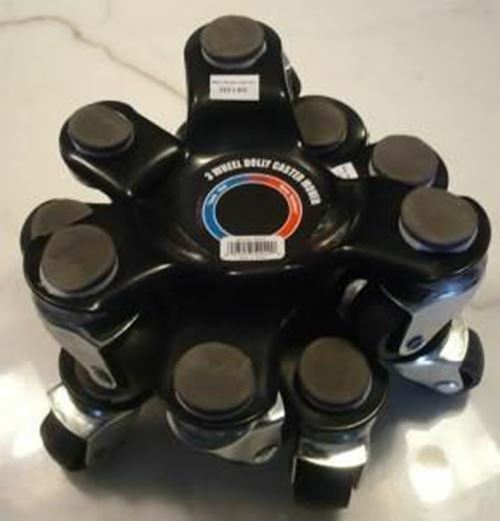 4 Piece Pinball Machine Mover Moving Leg Caster 3 Wheel Dollie Dolly