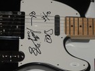 GIN BLOSSOMS SIGNED BLACK ELECTRIC GUITAR ROBIN WILSON LEEN ALL 5 JSA COA — photo 2