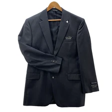 Jos A Bank Blazer Jacket Mens 43L Charcoal Traveler Suit Separate Wool 2 Button