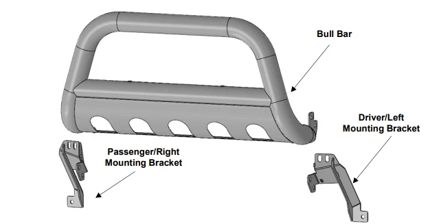 TFX 公牛杆抛光不锈钢 3 英寸直径带滑移适用于 21-23 福特野马 Sport — 第 4/4 张图片