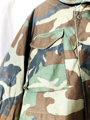 US Army Camo Field Coat Jacket Cold Weather 8415-01-099-7835 Size