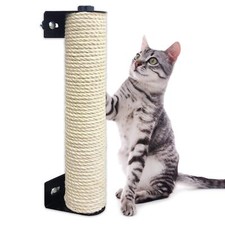Cat Scratching Post Cage Mounted Space-Saving Sisal Scratch Post Grinding