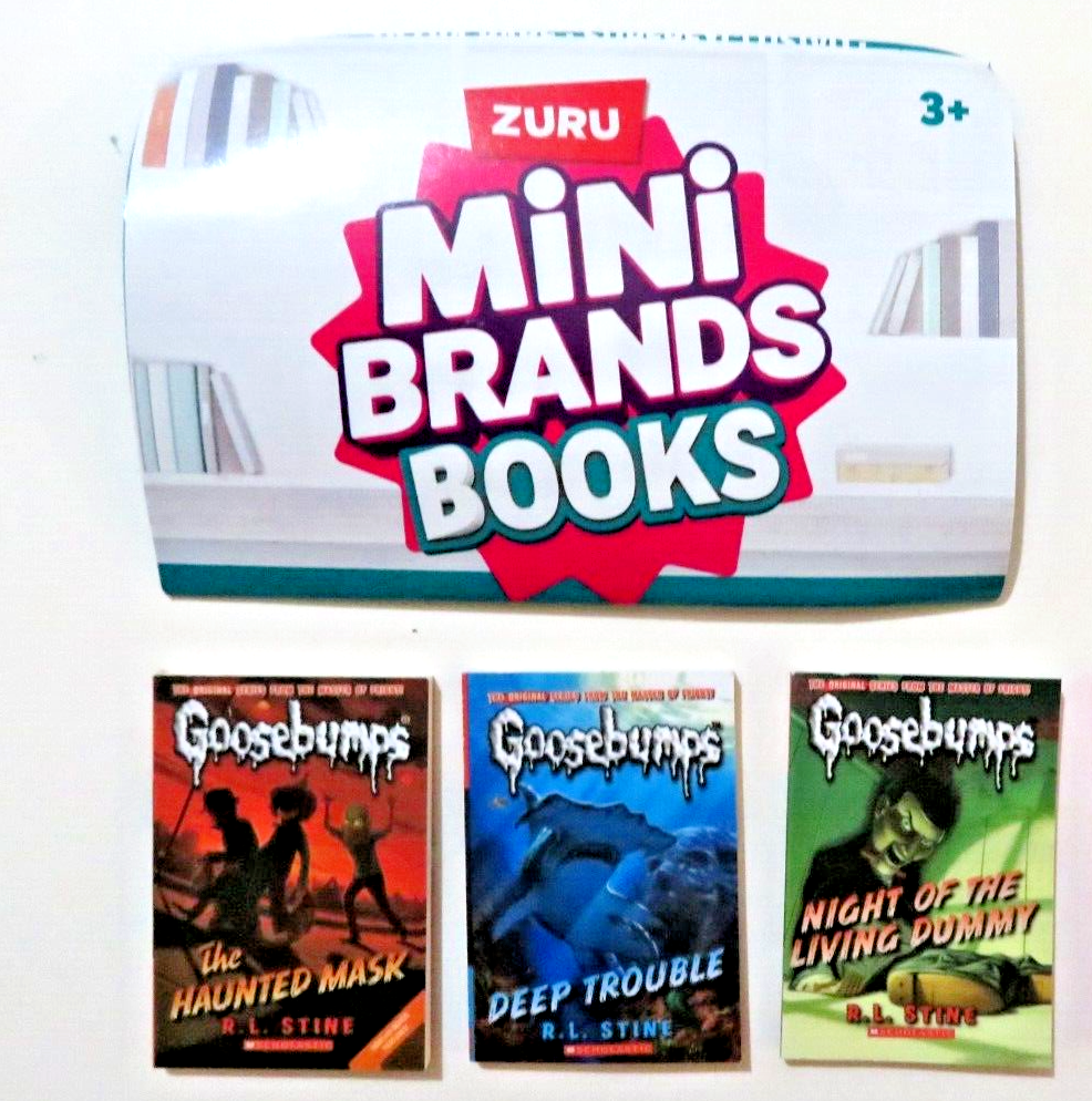 Goosebumps Mini Brands 5 Surprise Books Haunted Mask Living Dummy Deep Trouble