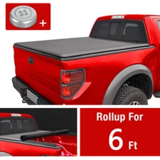 Lock & Roll Up Soft Tonneau Cover For 2005-2015 Toyota Tacoma 6 Ft 72" Truck Bed